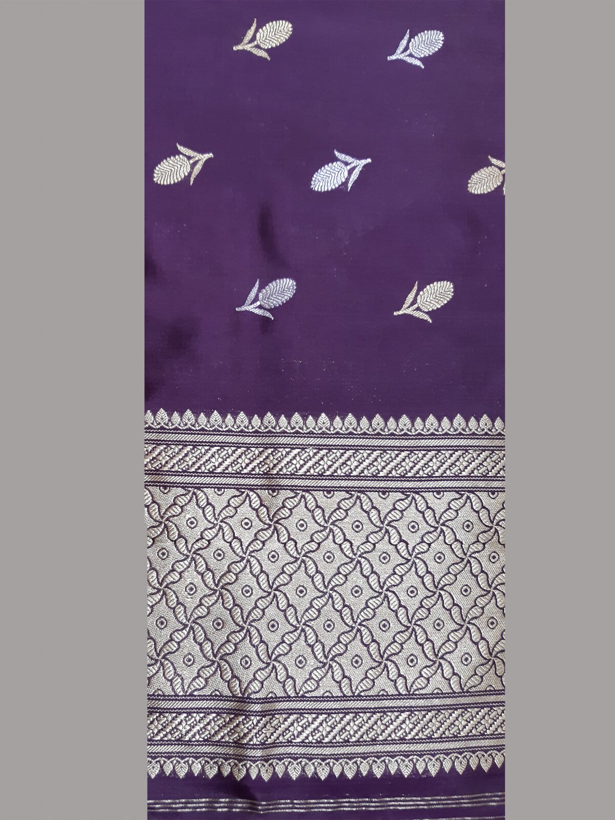 Banarasi Silk Voilet Buta Dupatta - Image 2